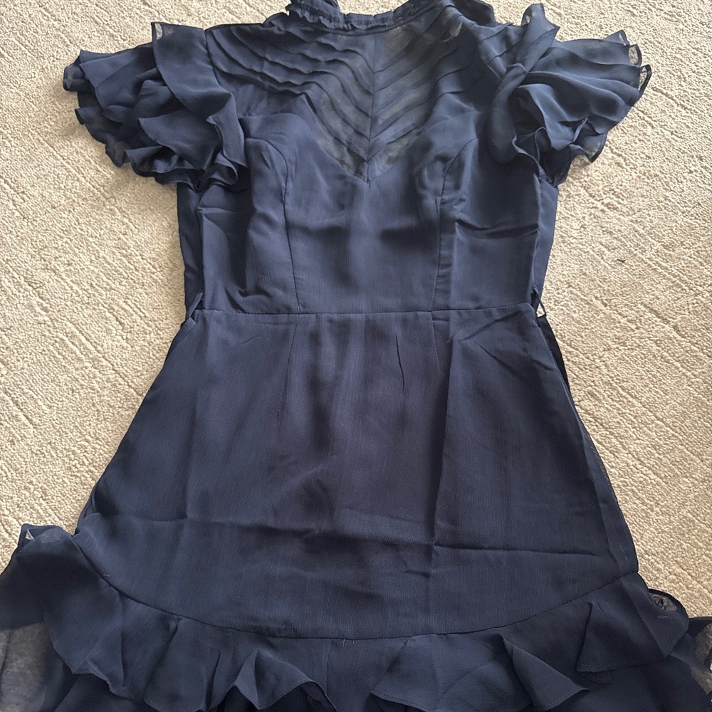 Short navy cocktail dress